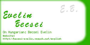 evelin becsei business card